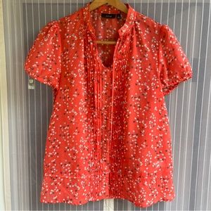Apt.9 sheer short sleeve blouse